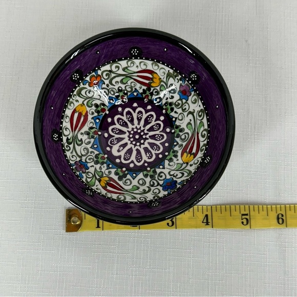Turkish Handmade Hand Painted Small Trinket Bowl 4.7” - Picture 12 of 13